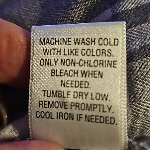 Croft & Barrow Grey Plaid Shirt - Picture 9 of 9